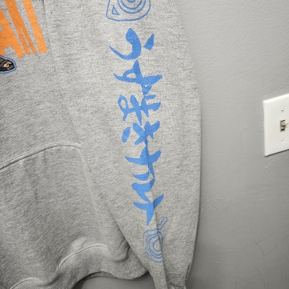 Naruto shippuden men's pullover sweatshirt hoodie size 2X heather gray n… - Picture 6 of 7